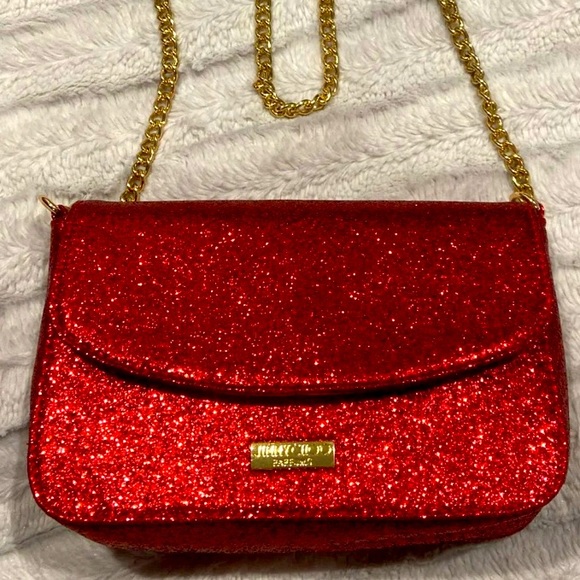 Jimmy Choo Handbags - Jimmy red sparkle evening purse